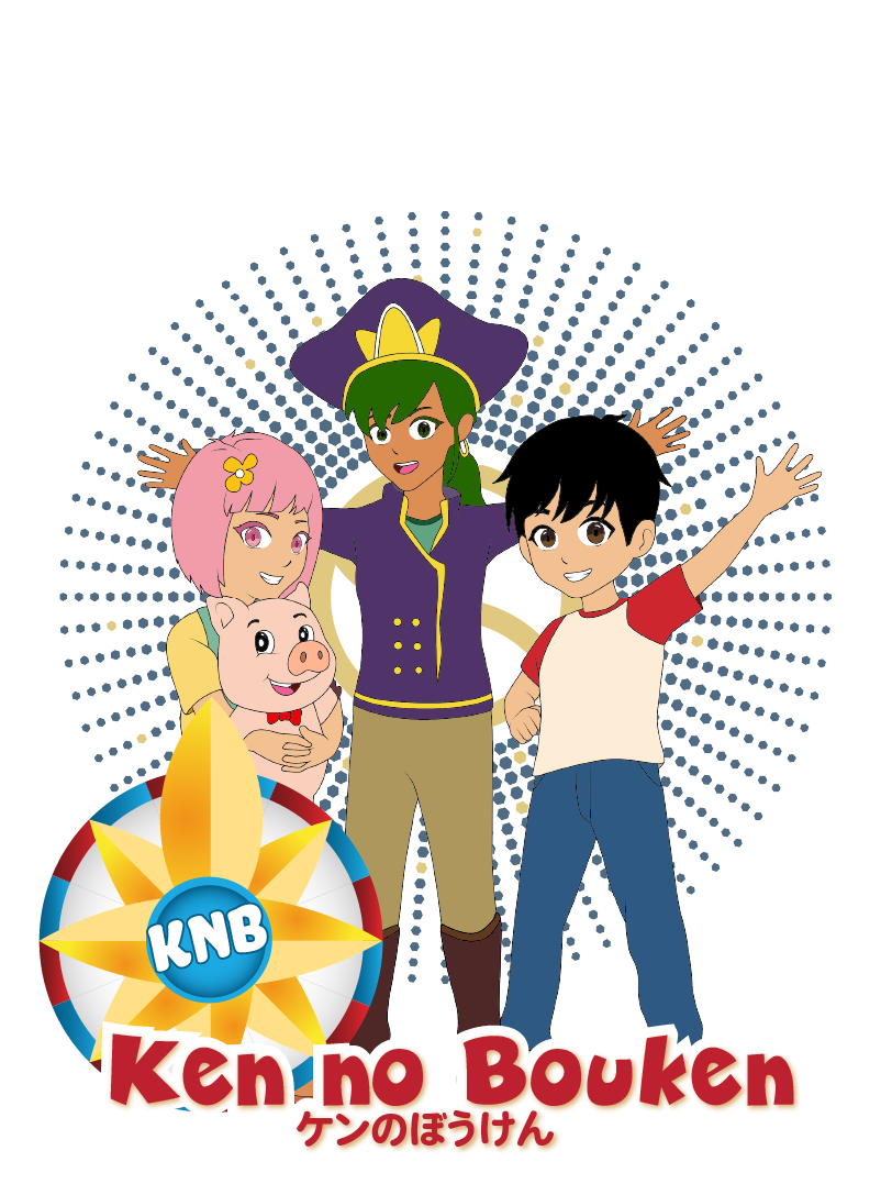 Boy holding megaphone